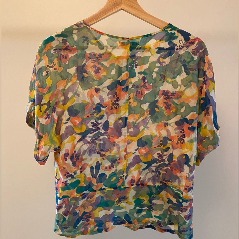 Broadway and Broome silk blouse